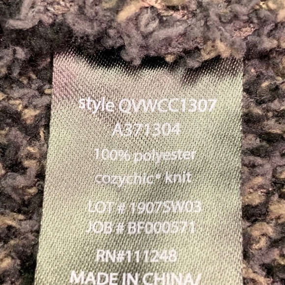 Barefoot Dreams Women's Cozy Chic Camo Open Front‎ Cardigan Size XL - Picture 9 of 12